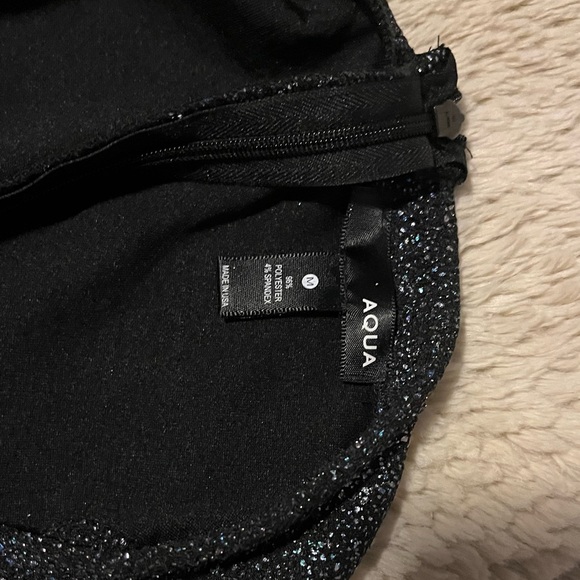 Aqua fitted dazzling dress - Picture 4 of 5